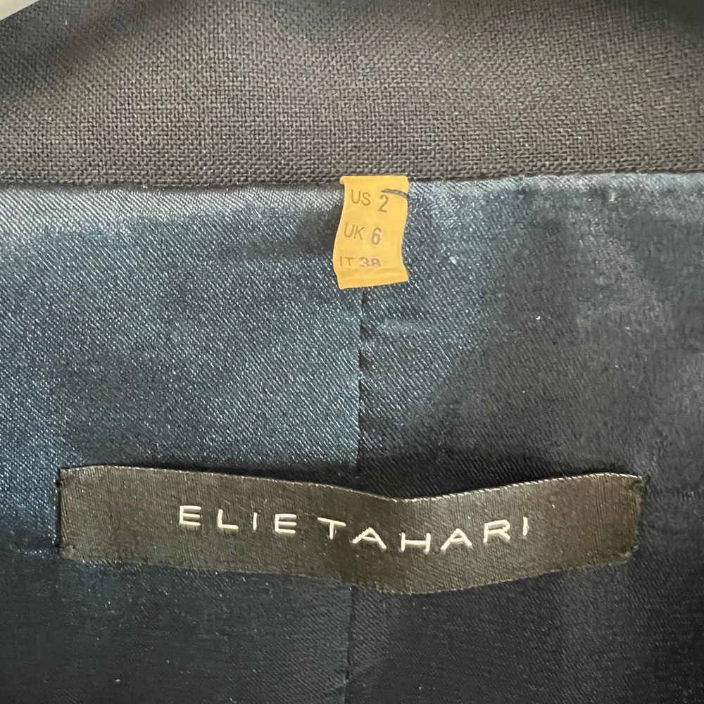 Elie Tahari Midnight Blue Blazer - Picture 4 of 5